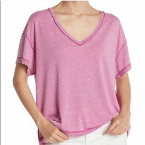 Free People all mine knit boho tee open back